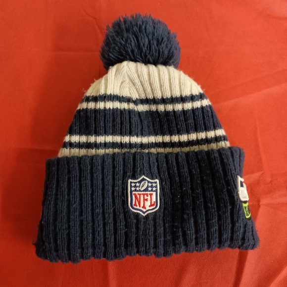 NFL Seattle Seahawks Navy Blue Knit Beanie - Picture 13 of 13